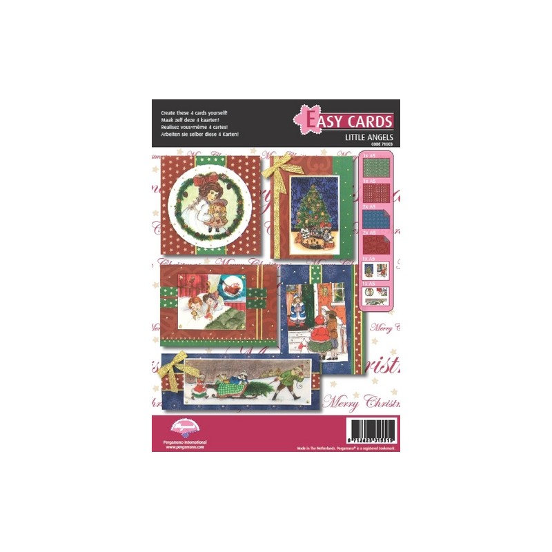 Pergamano Easy Cards Viktorianische Weihnachtskinder(71003)