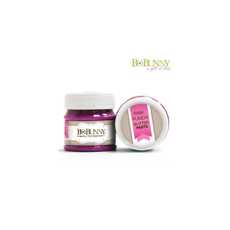 (12740918)Bo Bunny glitter paste pink punch