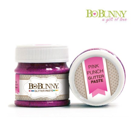(12740918)Bo Bunny glitter paste pink punch