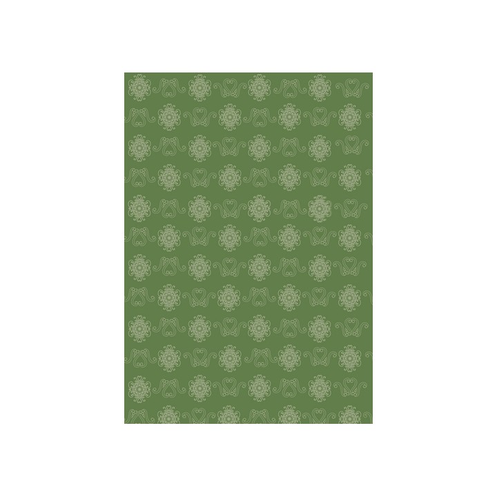 Pergamano  Vict ornamenten groene rozetten 1V (61833)