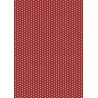 Pergamano papier parchemin étoilé rouge velours 1 f A4(61822)
