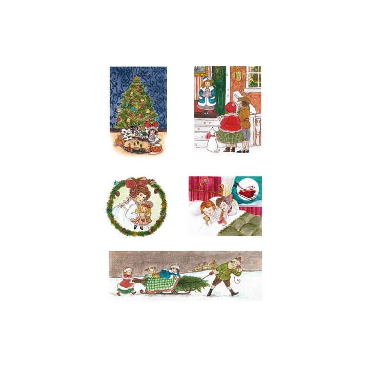 Pergamano Victorian Christmas angels, children 1S (61824)