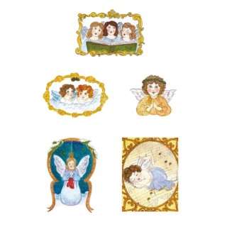 Pergamano anges du Noël Victorien 1F (61825)