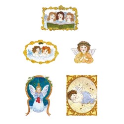 Pergamano Victorian Christmas angels 1S (61825)