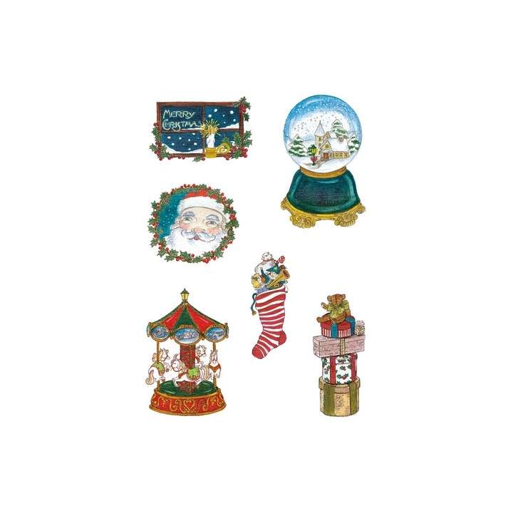 Pergamano Victorian Christmas eve Santa  1S (61823)