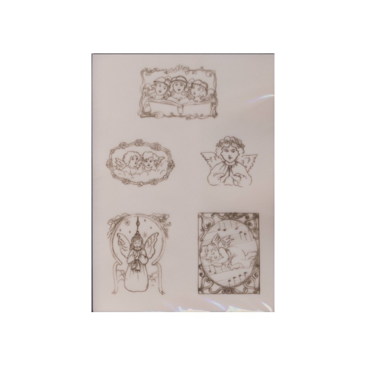 Pergamano Victorian Christmas angels 1S (61829)