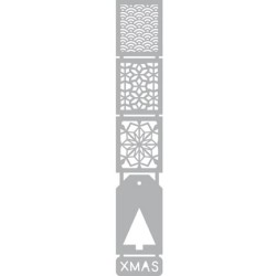 (470.804.008)Pronty Designs, 50 x 294mm - Mask Stencil Xmas