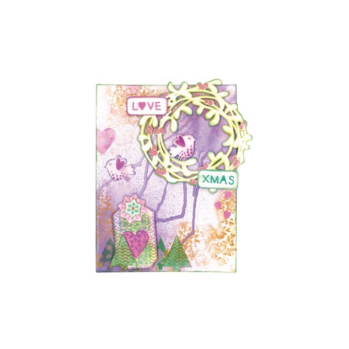 (470.804.008)Pronty Designs, 50 x 294mm - Mask Stencil Xmas