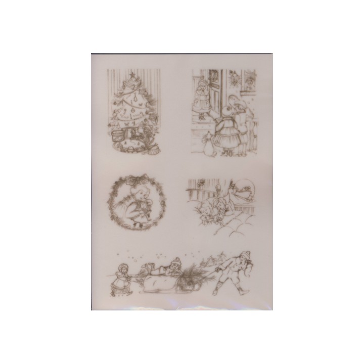 Pergamano   Viktorianische Weihnachtskinder 1B (61828)