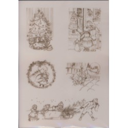 Pergamano Victorian Christmas angels, children 1S (61828)