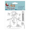(PMA907961)4 x 4 Clear Stamp (5pc) - Jolly Santa - Snowman