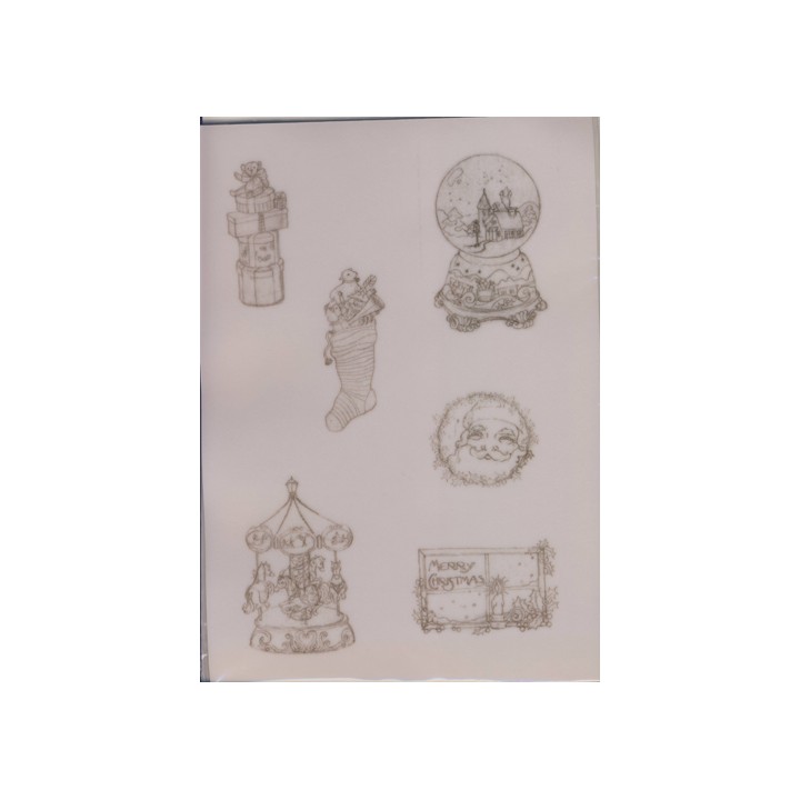 Pergamano Victorian Christmas eve Santa  1S (61827)