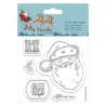 (PMA907960)4 x 4 Clear Stamps (5pcs) - Jolly Santa - Santa