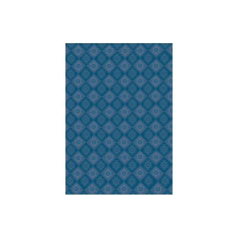 Pergamano Dessinpap blauwe rozetten  1V (61835)