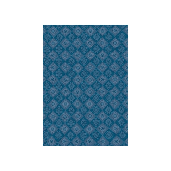 Pergamano DP VC Ornamente Blaue Rosetten 1B (61835)