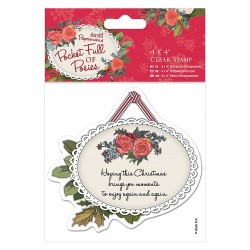 (PMA907955)4 x 4 Clear Stamp - Pocket Full of Posies - Hanging T