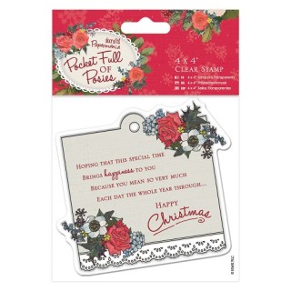 (PMA907957)4 x 4 Clear Stamp - Pocket Full of Posies - Sentiment