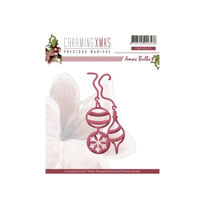 (PM10039)Precious Marieke - Charming Xmas - Bulbs
