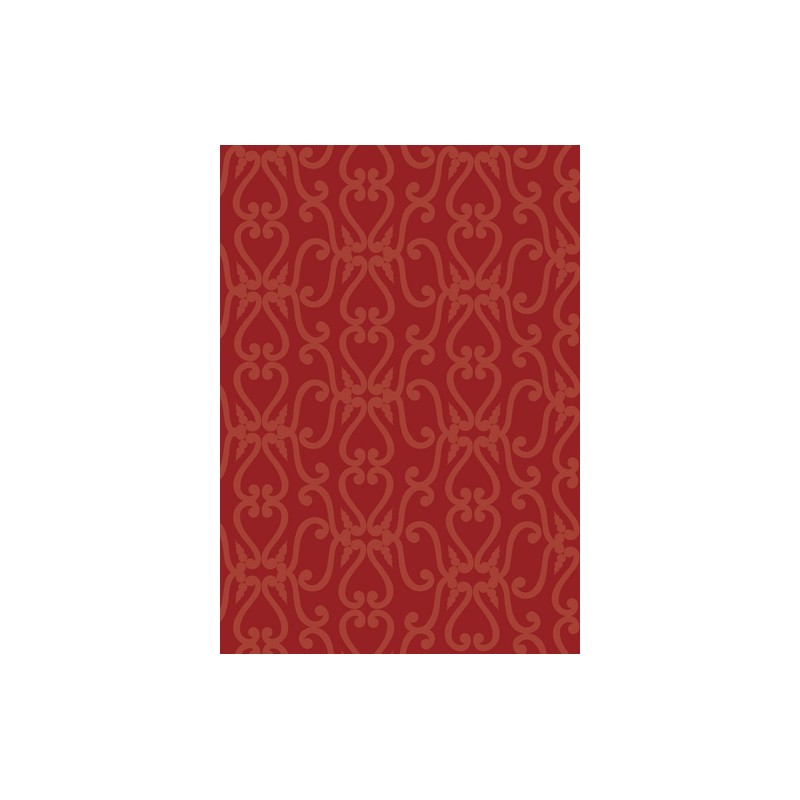 Pergamano papier dessin gros cœurs rouges 1F (61836)