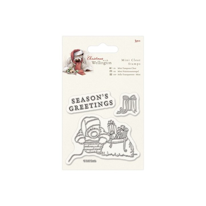 (WEL907903)75 x 75mm Mini Clear Stamp (3pcs) - Wellington Christ