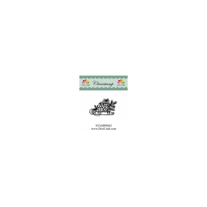 (STAMP0042)Dixi Clear Stamp christmas sleigh