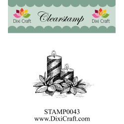 (STAMP0043)Dixi Clear Stamp christmas candle
