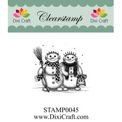 (STAMP0045)Dixi Clear Stamp snowmen couple