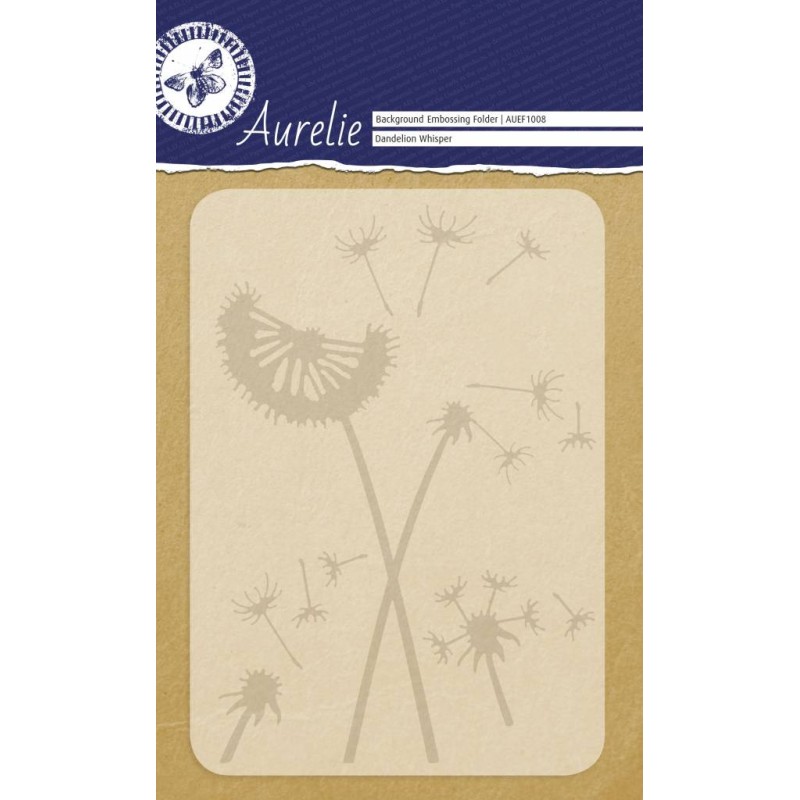 (AUEF1008)Aurelie Dandelion Whisper Background Embossing Folder