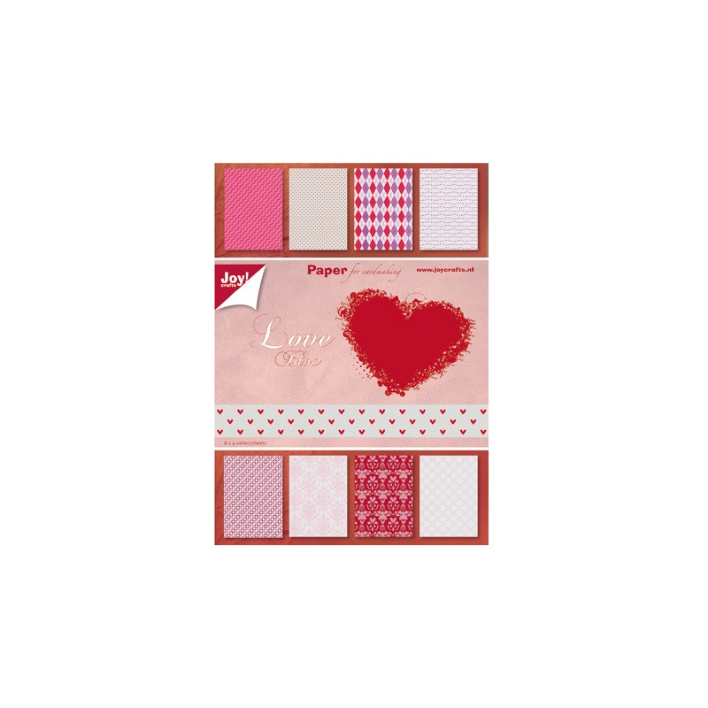 (6011/0082)Papier block 15X21 cm Valentine