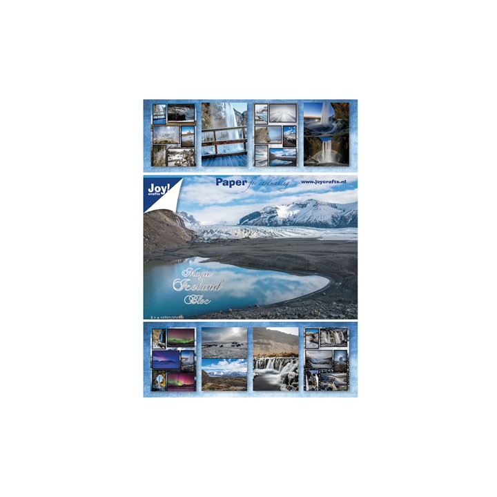 (6011/0074)Paper bloc 15X21 cm Magic Iceland