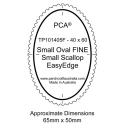 (PCA-TP101405)FINE Small Oval Outside Small Scallop EasyEdge