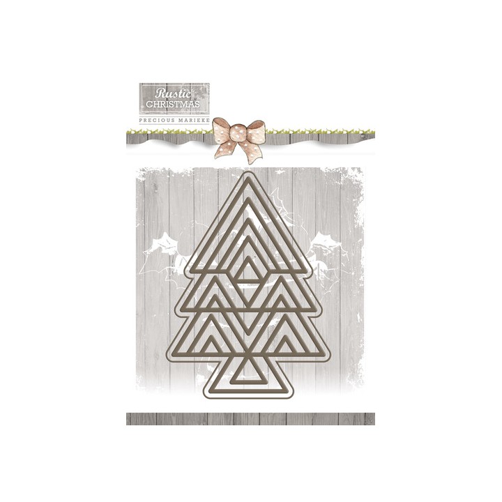 (PM10040)Precious Marieke - Rustic Christmas - Rustic Tree