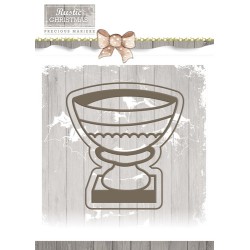 (PM10041)Precious Marieke - Rustic Christmas - Stone Vase