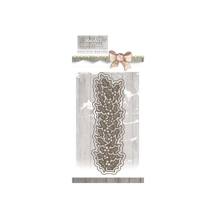 (PM10044)Precious Marieke - Rustic Christmas - Holly