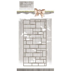 (PM10045)Precious Marieke - Rustic Christmas - Brick Wall