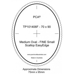 (PCA-TP101406)FINE Medium Oval Outside Small Scallop EasyEdge