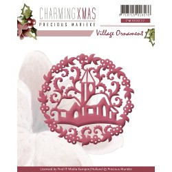 (PM10037)Precious Marieke - Charming Xmas - Village Ornament