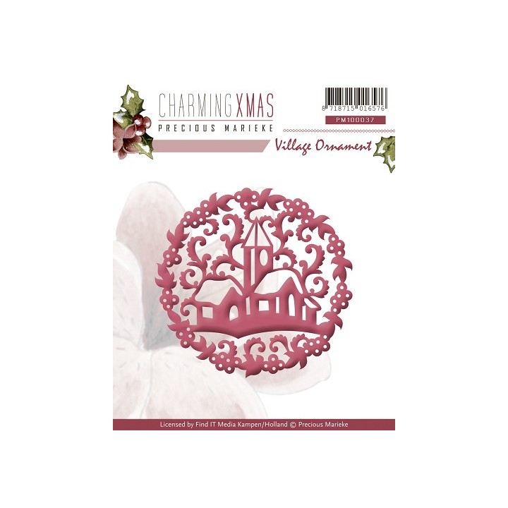 (PM10037)Precious Marieke - Charming Xmas - Village Ornament