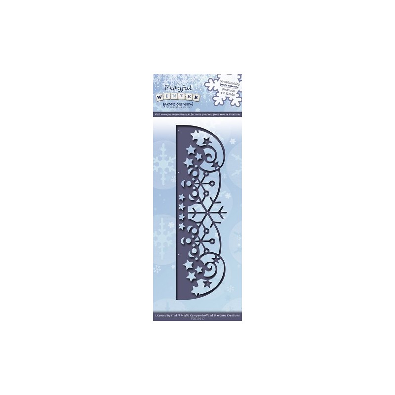 Yvonne Creations - Playful Winter - Snowflakes border