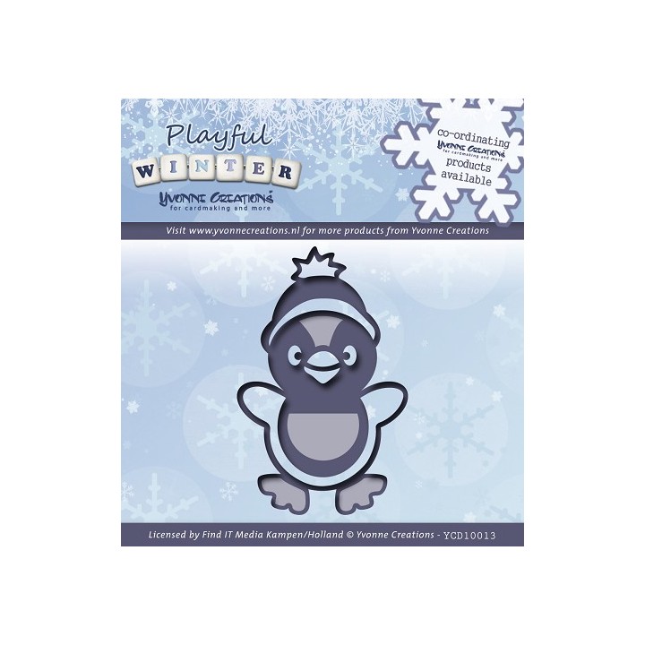 (YCD10013)Yvonne Creations - Playful Winter - Pinquin