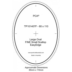 (PCA-TP101407)FINE Large Oval Outside Small Scallop EasyEdge
