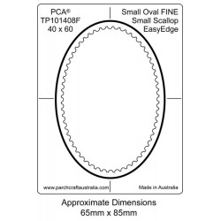 (PCA-TP101408)FINE Small Oval Inside Small Scallop EasyEdge