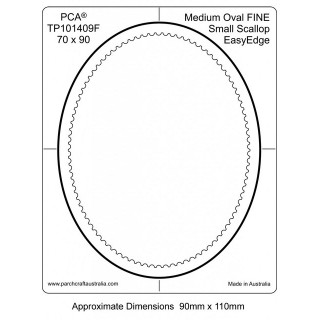 (PCA-TP101409)FINE Medium Oval Inside Small Scallop EasyEdge
