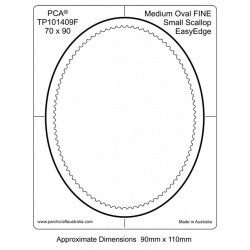 (PCA-TP101409)FINE Medium Oval Inside Small Scallop EasyEdge