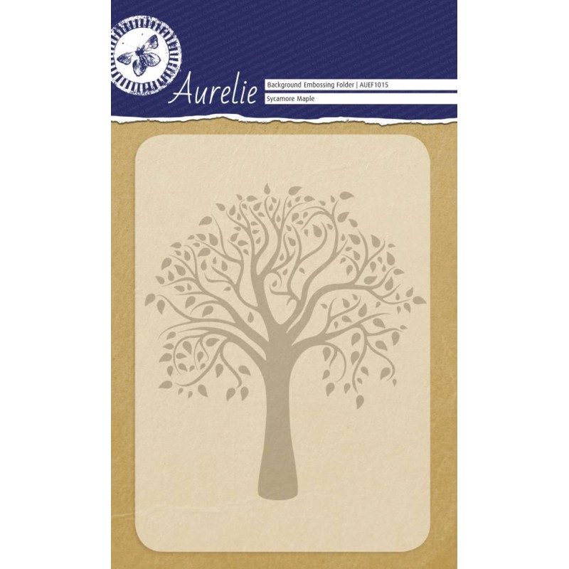 (AUEF1015)Aurelie Sycamore Maple Background Embossing Folder
