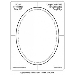 (PCA-TP101410)FINE Large Oval Inside Small Scallop EasyEdge