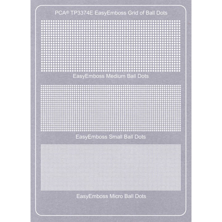 (TP3374E)EasyEmboss Grid of Ball Dots