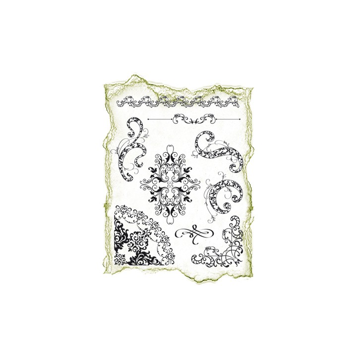 (4003 040 00)Clear stamps set Flourish