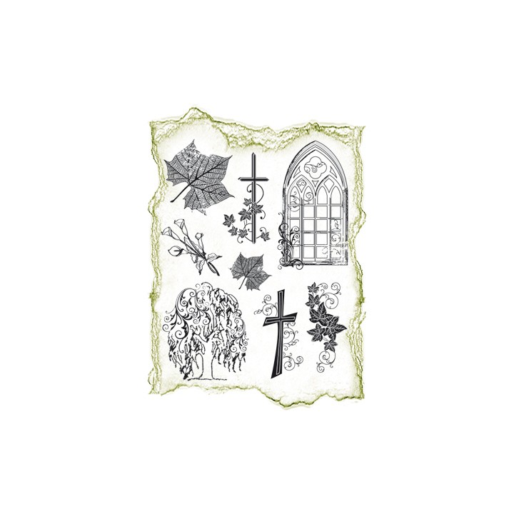(4003 038 00)Clear stamps set Condolence