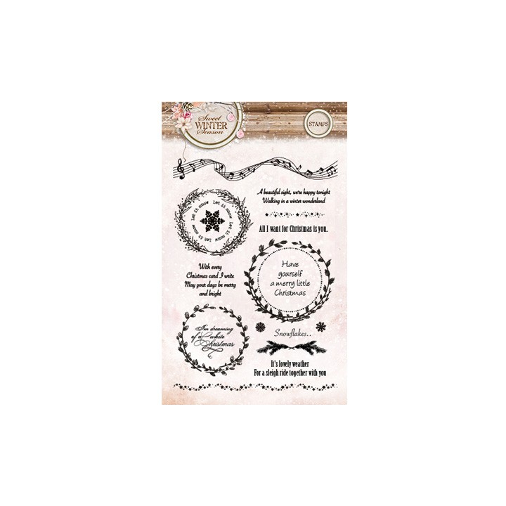(STAMPSWS123)Clear Stamps Sweet Winter Season nr.123
